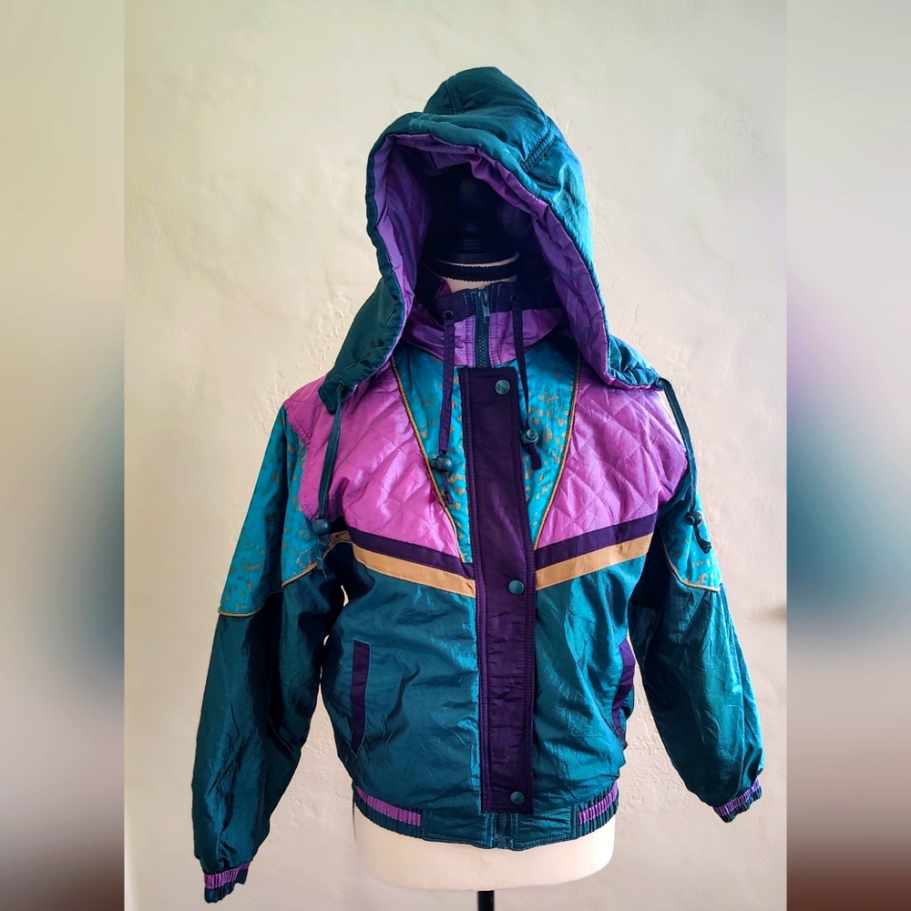 Kids Colorful Hooded Jacket Vintage
